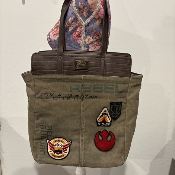 Star Wars Rogue one rebel canvas patchwork tote bag - Picture 2 of 16